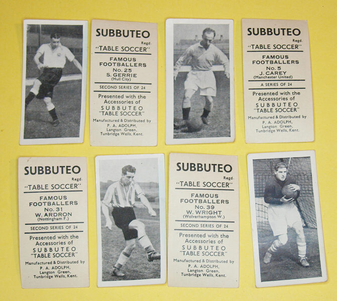 Card: FAMOUS FOOTBALLERS - Selectable